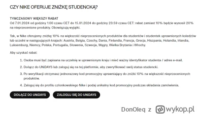 DonOleq - Korzystał ktoś z tego? Loguję się do potwierdzonego konta Unidays i mam jed...