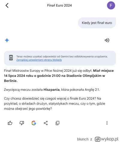 blunch - Czy Google się wypaplał i zapomniał, że żyjemy w Matrixie czy po prostu p---...