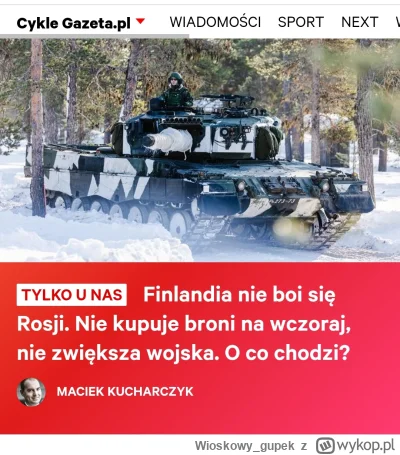Wioskowy_gupek - Finlandia nie boi się Rosji, bo wystarczy że odmrozi jednego gościa ...