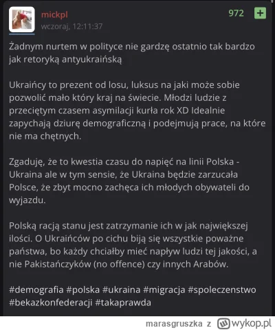 marasgruszka - @ThomasE: mieszkam we Wrocławiu, mam dużo Ukraińców w bloku i w pracy ...