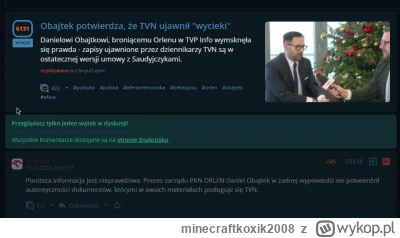 minecraftkoxik2008 - przynajmniej dobra narodowe i archiwa nie spadły z rowerka, jest...