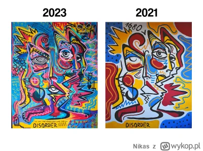 Nikas - Postanowiłem przemalować mój obraz z 2021 roku. Co myślicie? :) Tu więcej moi...