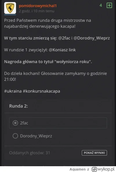 A.....n - 27.05.2023 

Seria najgłupszych i najbardziej propagandowych wpisów. Swoją ...