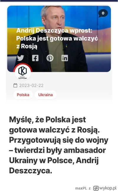 maxPL - Były ambasador Ukrainy w Polsce podjął decyzję za mnie i za Ciebie.
Zdecydowa...