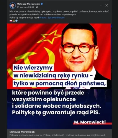 ListaAferPiSu_pl - Poprawiliśmy zdjęcie w poście naszego Premiera, w końcu ekonomista...