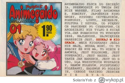 SolarisYob - Zeskanowana reklama prasowa Animegaido z roku 1997, gdy wasi starzy jesz...