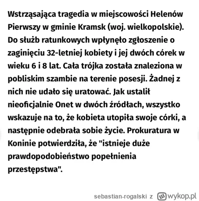 sebastian-rogalski - Babka najpierw utopila córki w szambie, a pozniej podciela sobie...