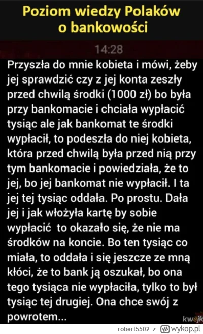 robert5502 - Praca w banku nie musi byc nudna  ( ͡º ͜ʖ͡º)
#banki #polska #bekazpodlud...