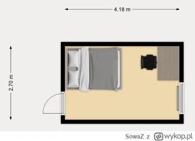 SowaZ - Mirasy,

Jak urządzić pokój 270x418? Planuje mieć tam łóżko 167x207, biurko 1...