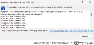 JaneAhonnen-PokonamCie - @JaneAhonnen-PokonamCie: błąd po otwarciu pliku (i jednego i...