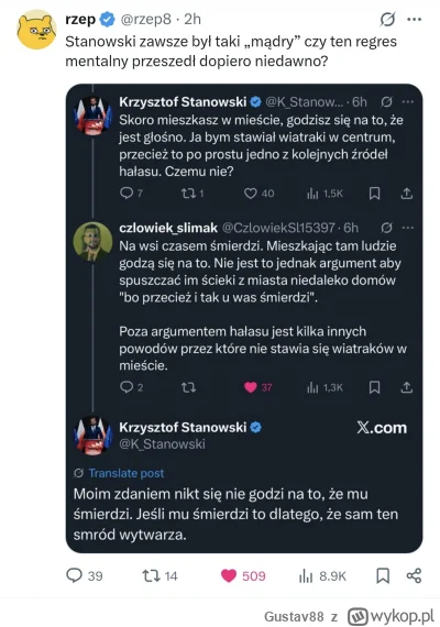 Gustav88 - Chyba ego Stanwskiego tego nie wytrzyma XD 
Super że w końcu widać że to d...