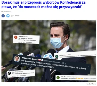 xfin - @Kryspin013: I nikt już nie pamięta, że Krzysiu Bosak zaczął #!$%@?ć maseczki ...