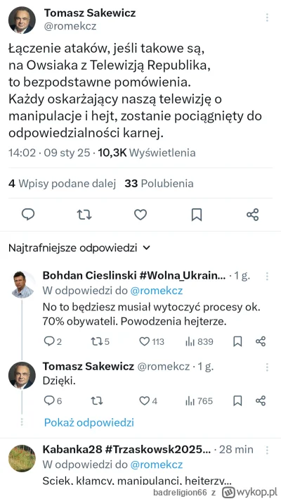 badreligion66 - #polityka Wątek pod tym wpisem to jest mistrzostwo świata. Ale trzeba...