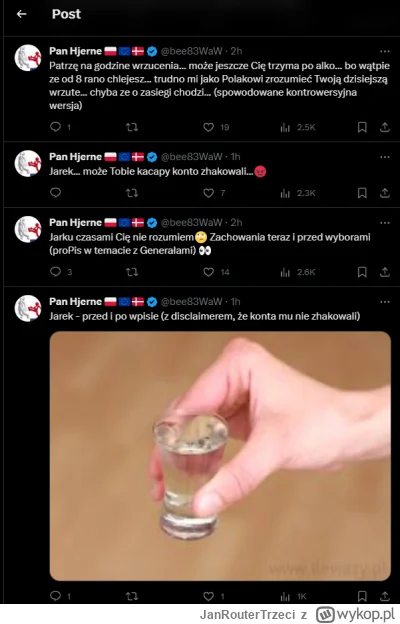 JanRouterTrzeci - Pięknie się zesrały odkleje typu ukrole wygrywają pod najnowszym tw...