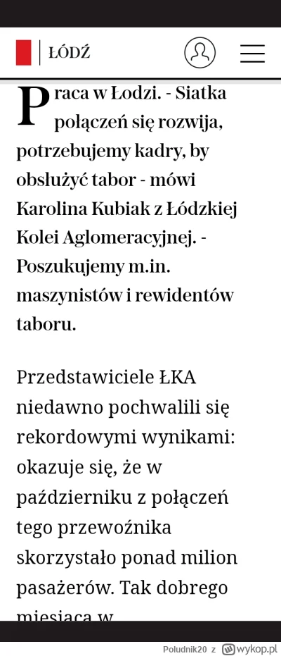 Poludnik20 - Praca w Łodzi i wyniki Łódzkiej Kolei Aglomeracyjnej tuż po PiSie.

http...