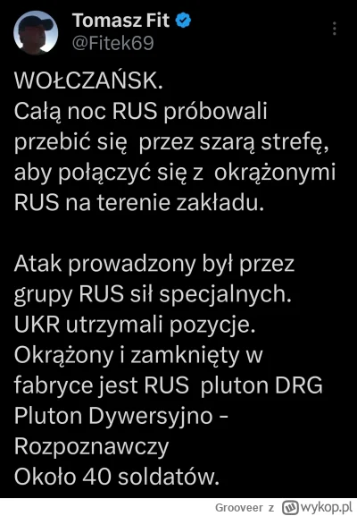 Grooveer - W sumie to jest niesamowite, że już tyle czasu trwają walki o miasteczko p...