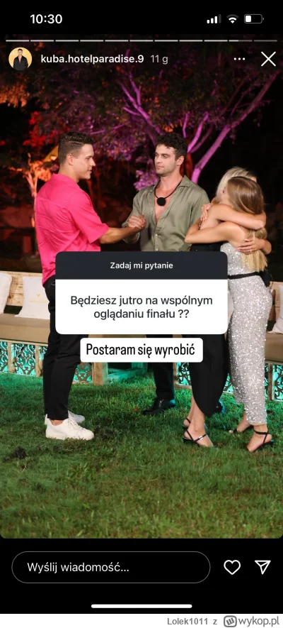 Lolek1011 - #hotelparadise postara się wyrobić, a to łaskawca