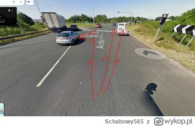Schabowy565 - @Eyan: To jest jego wina. Mogl ze swojego pasa jechac prosto na A46, al...