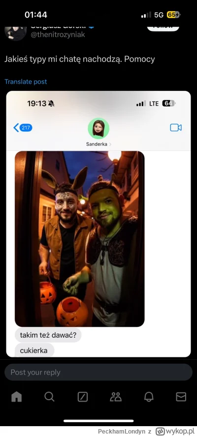 PeckhamLondyn - #famemma Sanderka musiala w drugiej wiadomosci sprecyzowac, ze chodzi...