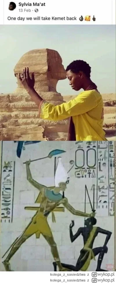 kolegazsasiedztwa - XD, Egipcjanie to murzynów w taki sposób widzieli: