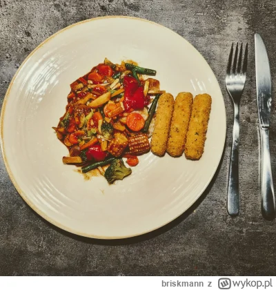 briskmann - Piatkowy obiad
Wok mix. Smazone warzywa, pedy bambusa, zapiekany ser mozz...