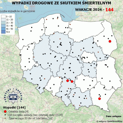 Salido - Minął 25. (z 73) dzień wakacji. 

W ciągu ostatniej doby miały miejsce 4 wyp...