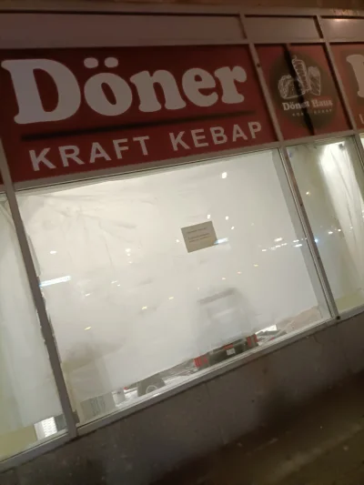 WrzeCiOna - Szanowni Klienci!

Z powodu remontu
jesteśmy zamknięci.

Doner kraft keba...