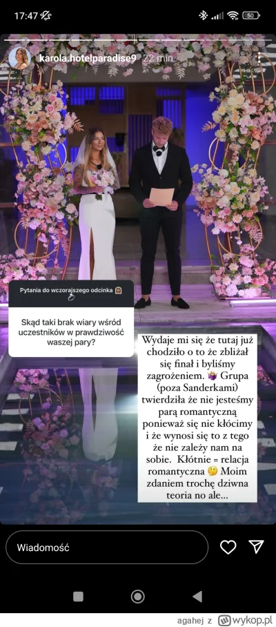 agahej - #hotelparadise ta dziewczyna chyba żyje w innej rzeczywistości 
Nie KAROLINA...