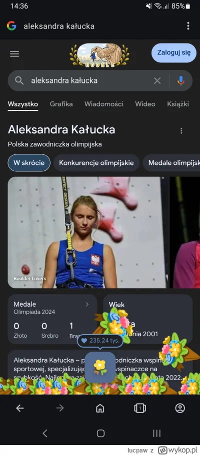 lucpaw - Oli Kałuckiej również należą się kwiaty. 
#paryz2024