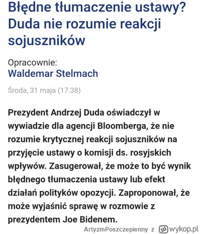 ArtyzmPoszczepienny - @SamurajzeSpychowa: Powinno wyjść inaczej