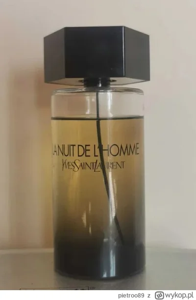 pietroo89 - Sprzedam 
Yves Saint Laurent La Nuit De L'homme - 200ml z ubytkiem
Waga b...