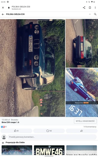 Tom223 - #samochody ile jest warte takie BMW, jest moje, wystawiłem je za 15 tys, i n...
