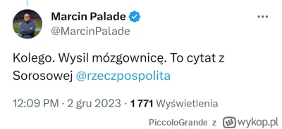PiccoloGrande - Palade odlatuje na Twitterze. Facet w okresach wyborczych sprytnie ud...