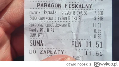 dawid-hopek - #krakow #jedzenie #inflacja #paragonygrozy
Mówią że na mieście nie da s...