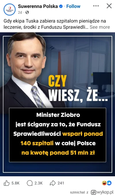 szmichal - Nie wchodziłem na fb od paru lat. Ale mi się wylosowało xD #polityka #beka...