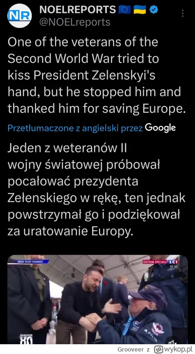 Grooveer - Giga chad Zełenski
https://x.com/NOELreports/status/1798776469226967282?t=...