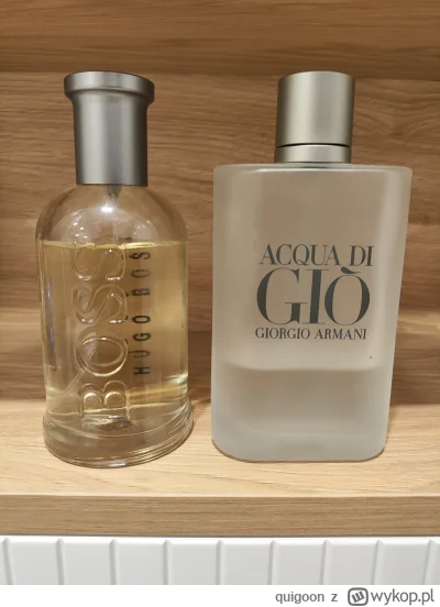 quigoon - Sprzedam:

- Acqua di Gio - ok. 50ml - cena 70zl
- Hugo Boss Bottled - ok. ...