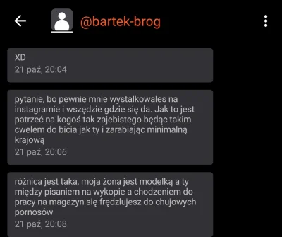 sperg44 - Elo @bartek-brog pamiętasz jak chyba miesiąc temu wyzywales mnie że pewnie ...