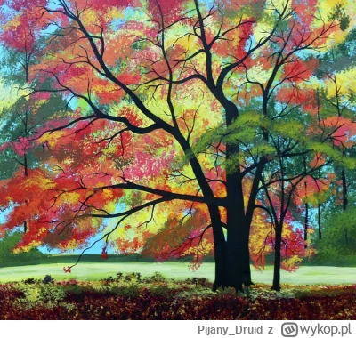 Pijany_Druid - #przegryw Dumnie spogląda ku niebu spijając każdy promień słońca.

Spo...