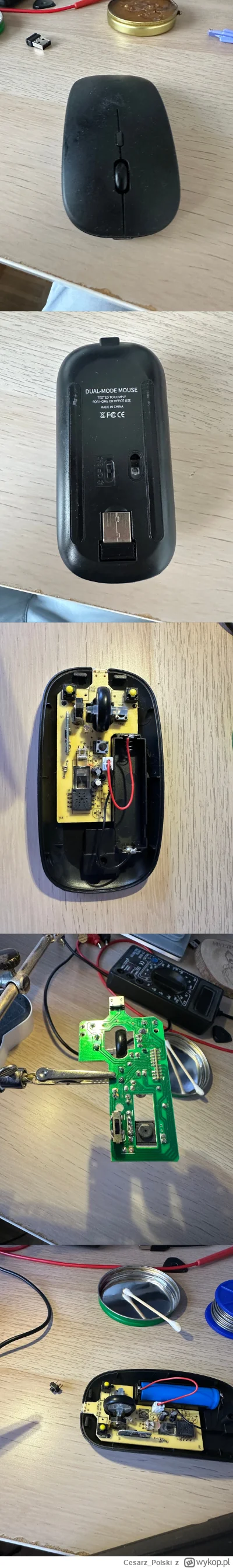 Cesarz_Polski - Mam taką zwykłą, chińską myszkę z cichym klikiem. Niestety nie działa...