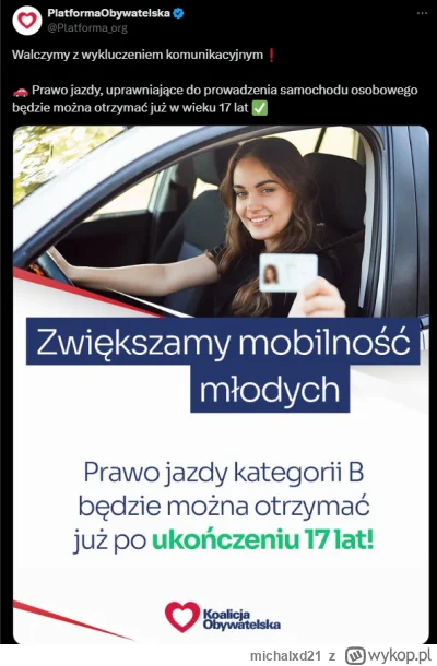 michalxd21 - Tylko że w Polsce nie ma problemu z wykluczeniem komunikacyjnym, poza wy...