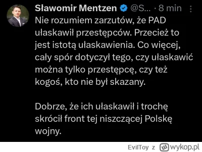 EvilToy - Sławomir "dobrze, że ich ułaskawił" Mentzen ( ͡º ͜ʖ͡º)

Jak pięknie Konfede...