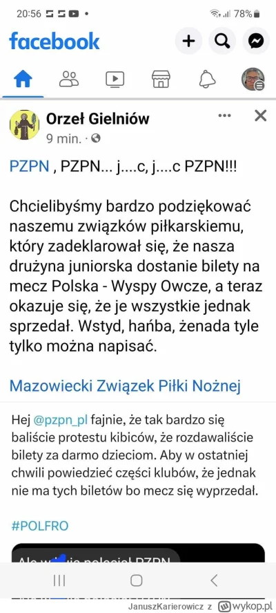 JanuszKarierowicz - Pluję na każdego Janusza który dziś przyszedł na Narodowy i legit...