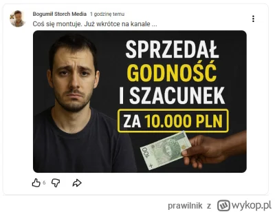 prawilnik - Każdy ma swoją cenę. Ty chciał ją sprzedać za marne 1000 złotych w formie...