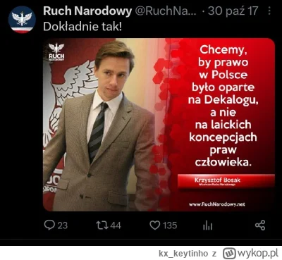 kx_keytinho - Nieee, Konfederacja wcale nie jest turbokatolicka i zamordystyczna. 
On...