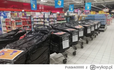 Poldek0000 - W Carrefour też sa takie wózki oklejone czarnym strechem i akcja "kup ko...