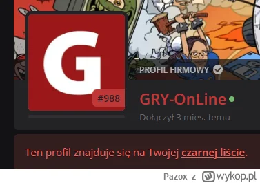 Pazox - @miloszy: Zrobiłem to gdy zaczęli spamować swoimi wysrywami i linkami do port...