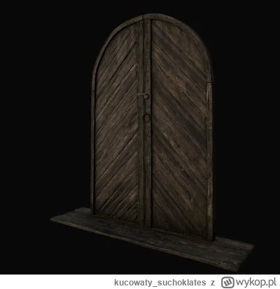 kucowaty_suchoklates - Zrobiłem se drzwi w ramach ćwiczenia drewnianych tekstur. ( ͡°...