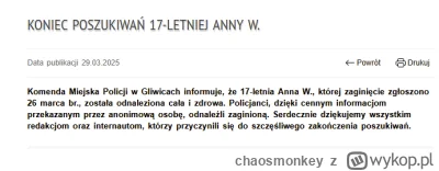 chaosmonkey - to nie jest jej pierwsza ucieczka z domu - ale ponieważ po każdym odnal...