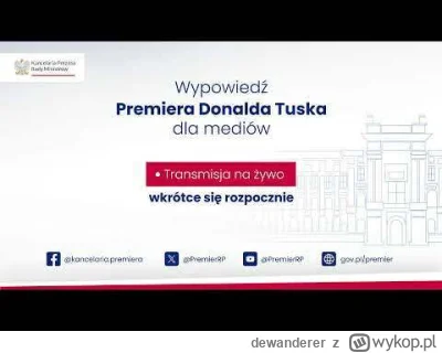 dewanderer - Kanał na yt o nazwie Kancelaria Premiera prowadziła live o nazwie NA ŻY...